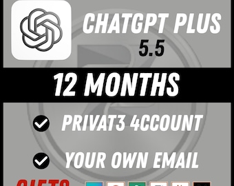 ChatGPT Plus 12 Months Private | 100% Warranty | Fast Delivery