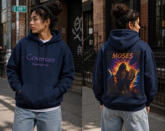 Hero of Faith Hoodie | Moses Exodus Design | Christian Sweatshirt