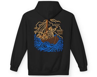 Sudadera con estampado de olas náuticas de Covenant Thread Co.