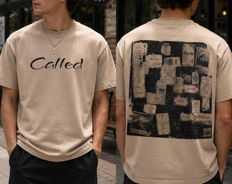Camiseta gráfica vintage / Estampado de collage de folletos en la espalda / Camiseta de estilo urbano moderno