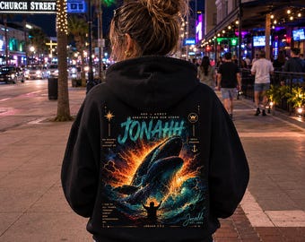 Sudadera con capucha Still Called Christian / Diseño de la historia bíblica de Jonás / Sudadera unisex con diseño de fe
