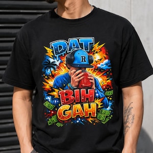 Camiseta DAT BIH GAH, Camiseta com meme viral de abacaxi Kool-Aid, Estampa engraçada com bordão do TikTok