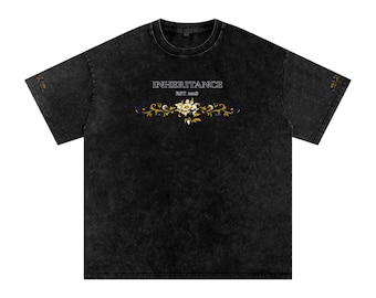 Counter-Strike INHERITANCE Washed Oversized Cotton T-Shirt w/ Sleeve Design