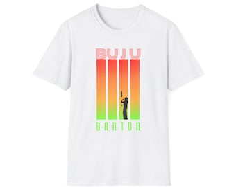 Buju Banton Retro Sunset T-Shirt — Reggae Artist Silhouette Tee