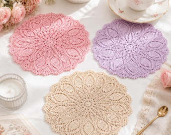 Pineapple Doily Crochet Pattern PDF, Large Vintage Lace Tablecloth Pattern, Thread Crochet Pineapple Centerpiece, Instant Download