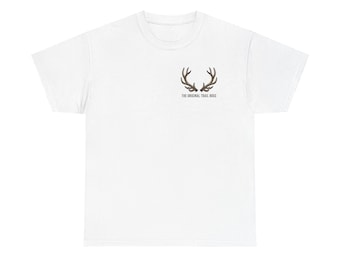 Mountain Elk silhouette Tee | The Original Trail Boss, forest camping tee
