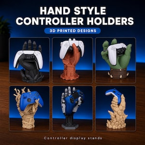 Hand Style Controller Holder | 3D Printed Gaming Stand | Unique Controller Display