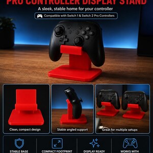 Suporte de exibição para controle Nintendo Switch 1/2 Pro