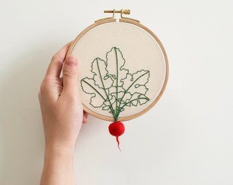 Radish Embroidery Pattern