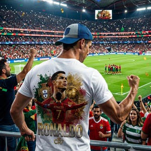 Ronaldo World Cup 2026 Png | Portugal Soccer Legend CR7 Shirt Design | Digital File image 5