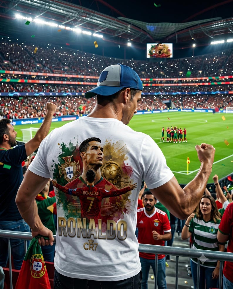 Ronaldo World Cup 2026 Png | Portugal Soccer Legend CR7 Shirt Design | Digital File image 5