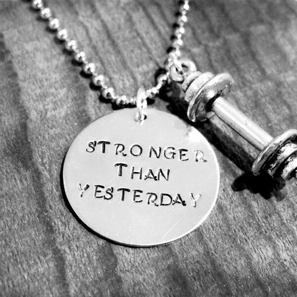 STRONGER THAN YESTERDAY necklace