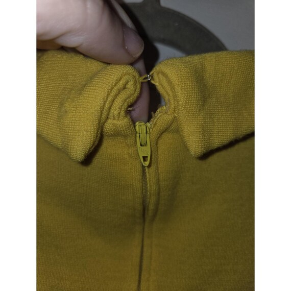 True Vintage 60's Leslie Fay Knits Yellow Mini Dress. Peter Pan Collar. Small View 3