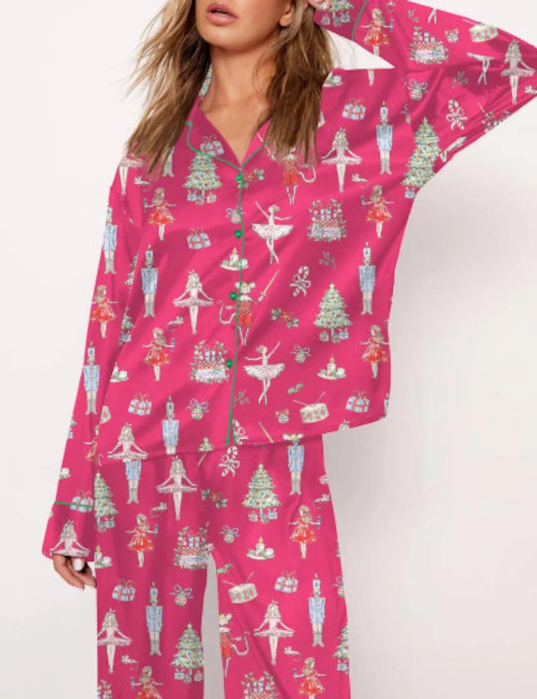 Christmas Nutcracker Ballet Pajama Set Christmas Nutcracker Etsy