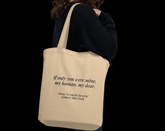 Courtly Reverie Poem Tote Bag