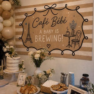 Custom Hand Painted Kraft Paper Banner | Personalized Party Decor image 4