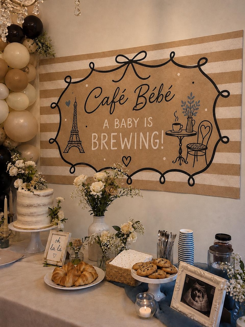 Custom Hand Painted Kraft Paper Banner | Personalized Party Decor image 4