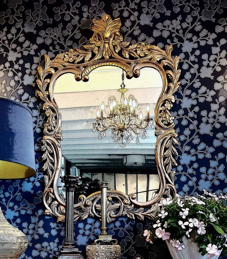 Vern Yip Trend Wallpaper Pattern 30005W Navy 05 Vern&rsquo;s - Etsy UK