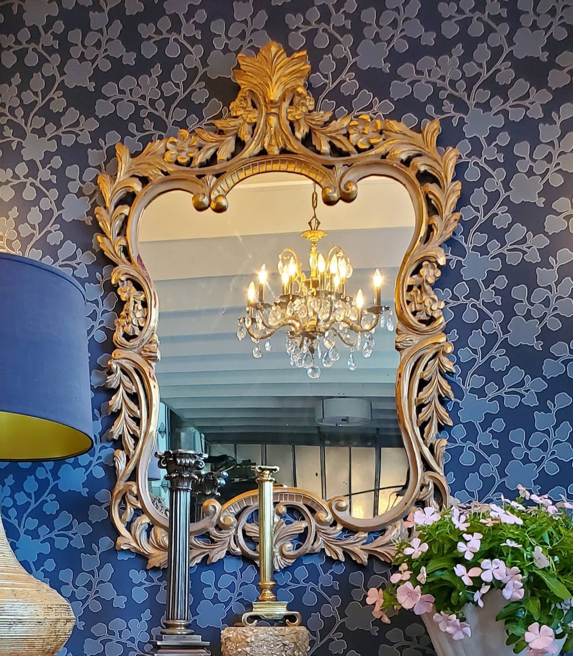 Vern Yip Trend Wallpaper Pattern 30005W Navy 05 Vern&rsquo;s | Etsy