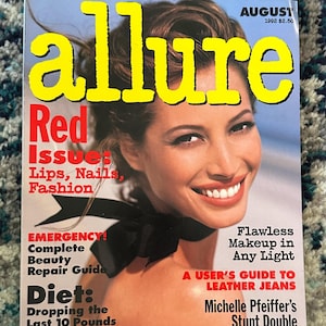 Allure Magazine | August 1992 | Christy Turlington - Rare