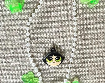 Rare Powerpuff Girls Buttercup Toy Jewelry Set