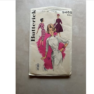 Butterick Misses&#39; Raglan Sleeved Dress Pattern #9465