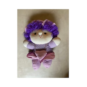 Acme Purple Cloth Doll with Heart Necklace
