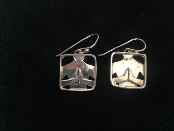 Sterling Silver Prayer Earrings - image 1