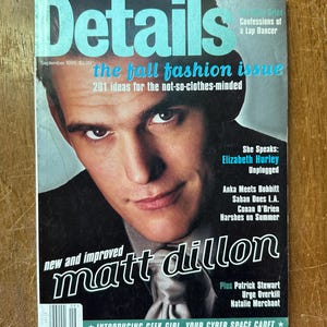 Matt Dillon Magazine - Etsy Matt Dillon Magazine - Etsy