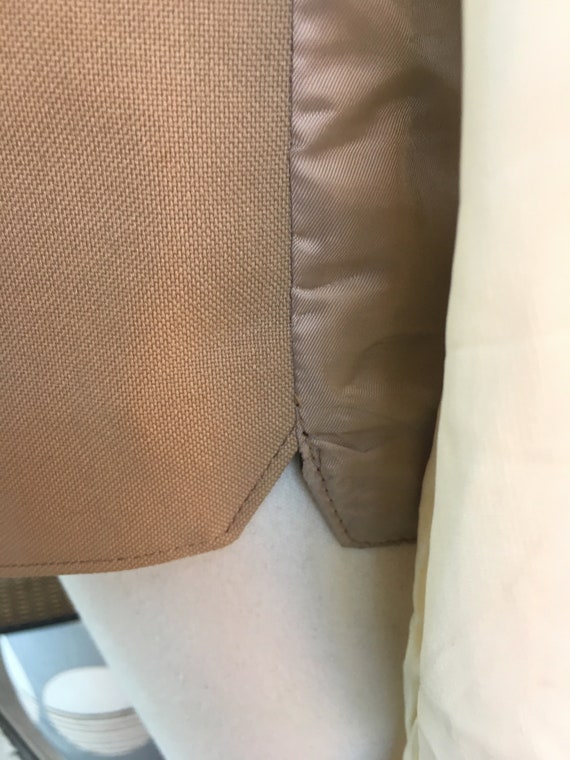 Vintage Men's Brown Beige Reversible Vest (Unisex) - image 5