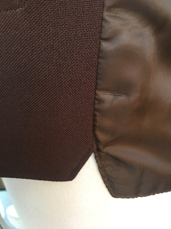 Vintage Men's Brown Beige Reversible Vest (Unisex) - image 6
