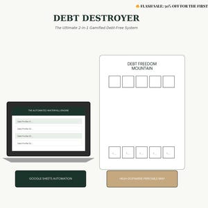 Schuldensneeuwbaltracker Google Spreadsheets | Gamified schuldlawine-spreadsheet | Schuldenvrij grafiek afdrukbaar A4 | Budget planner financiële uitbetaling