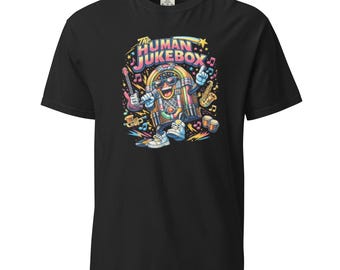 The Human Jukebox T-Shirt: Music Lover Retro Graphic Tee and Gift