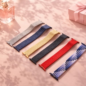 Braided Solo Loop Apple Watch Band 46mm 45mm 44mm 42mm 41mm 40mm | Series Ultra 10 9 8 7 SE Strap