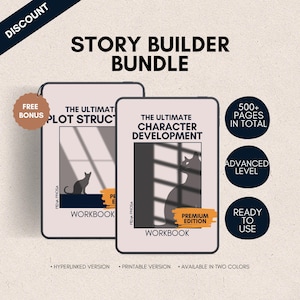Story Builder Bundle | Ultimate Character & Plot Workbooks | Character Building | Plot Planning
