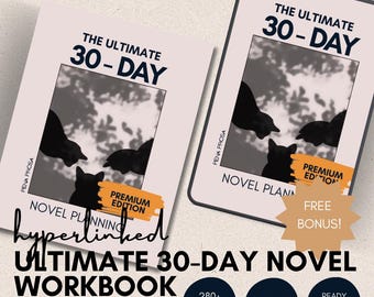 Den ultimata 30-dagars romanplaneringsarbetsboken | Berättelseutvecklingssystem | Utskrivbar PDF | Digital nedladdning