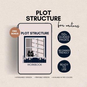 Plot Structure Workbook for Writers | Plot Planner & Novel Outline Workbook | Printable PDF