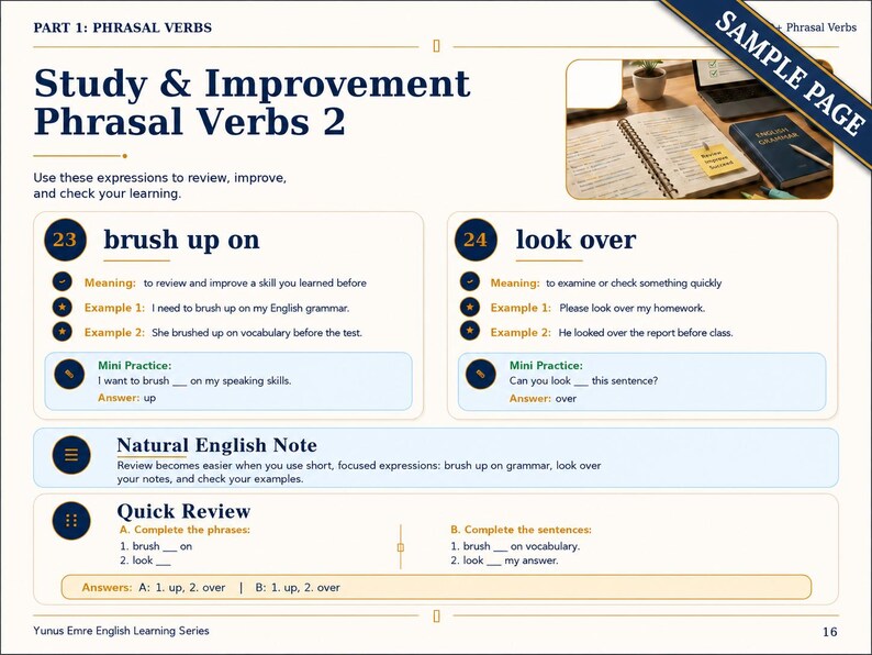 100+ Phrasal Verbs PDF Workbook | ESL Worksheets for English Practice ...
