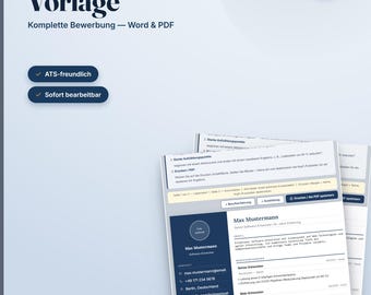 以下が含まれることがあります： Lebenslauf Vorlageというタイトルのデジタル履歴書テンプレート。濃い青のサイドバー、白いテキスト、職務経歴、学歴、スキルのセクションで構成されています。写真用のプレースホルダーと連絡先情報が含まれています。