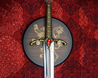 Hand Forged Widow's Wail Sword of Joffrey Baratheon - GOT Inspired Sword - House Lannister Replica, Wall Hanging, Gift for Him