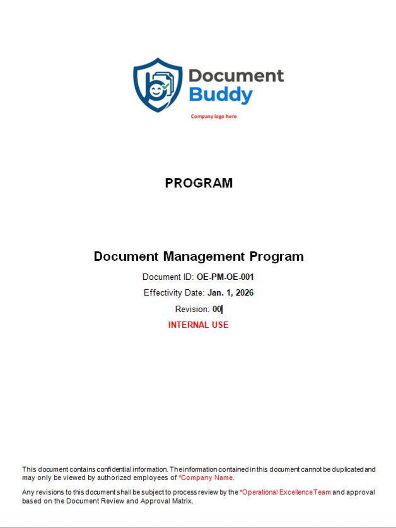 Editable Document Management Program – Customizable Forms, Logs (18 Pages) image 3