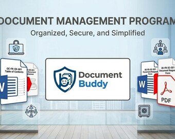 Bewerkbaar documentbeheerprogramma – Aanpasbare formulieren en logboeken (18 pagina's)
