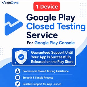 1 testare Sluten testning av Google Play Console | Garanterat godkännande