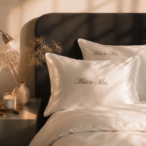40 Momme Mulberry Silk Pillowcase Set of 2 | 100% Silk Front Pillow Cover 48×74cm | Luxury Soft Home Bedroom Rituals Bedding Gift