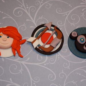 Fondant BRAVE ARCHERY - Cupcake, and Cookie Toppers - 1 Dozen