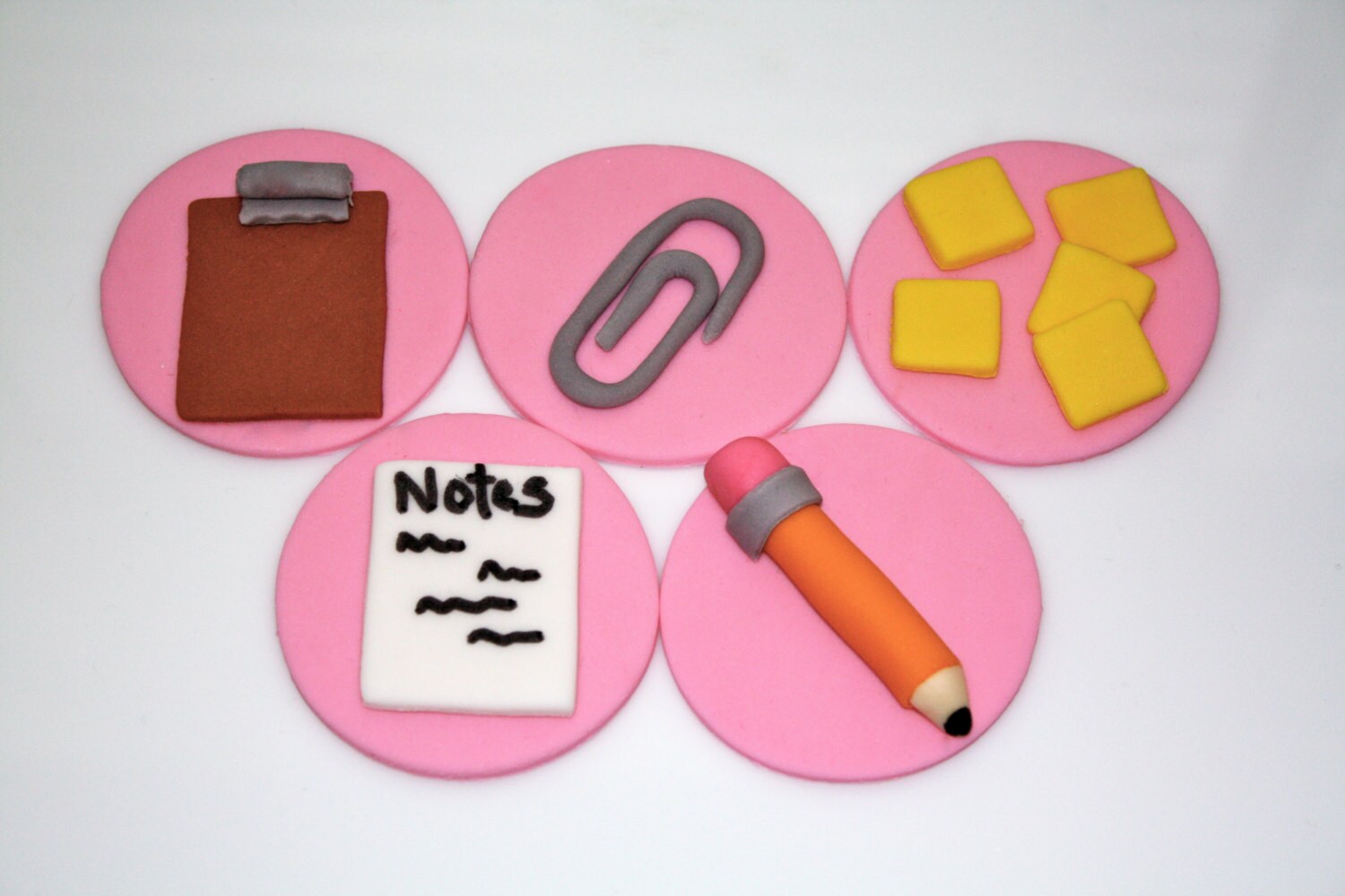 OFFICE PARTY SUPPLY Fondant Cupcake And Cookie Toppers 1 OFFICE PARTY SUPPLY Fondant Cupcake And Cookie Toppers 1