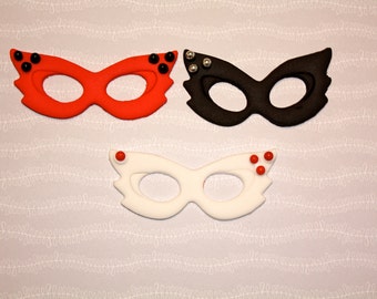 MASQUERADE MASKS - Cupcake, and Cookie Toppers - 1 Dozen