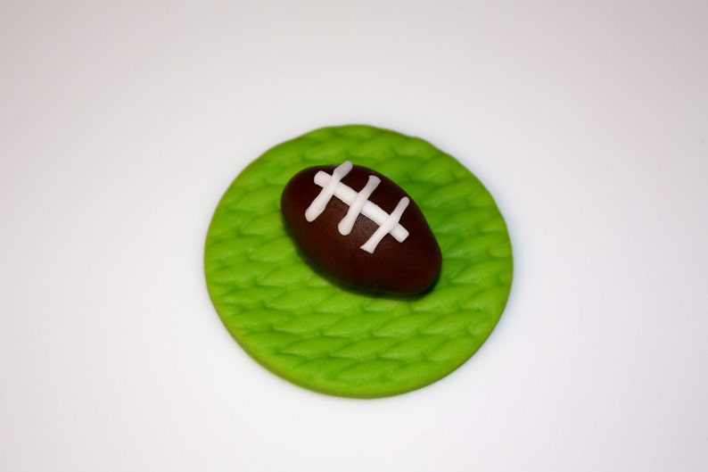 TEAM FOOTBALL FAN Fondant Cupcake and Cookie Toppers 1 Etsy