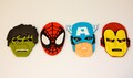 SUPER HERO AVENGERS  -  Fondant Cupcake, and Cookie Toppers - 1.5 Dozen (18 Tops)