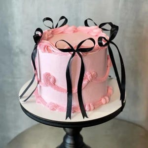 10 to 50PCS Bow Cake Toppers Coquette Bowknot Ribbon Party Decorations Bridal Dessert Picks